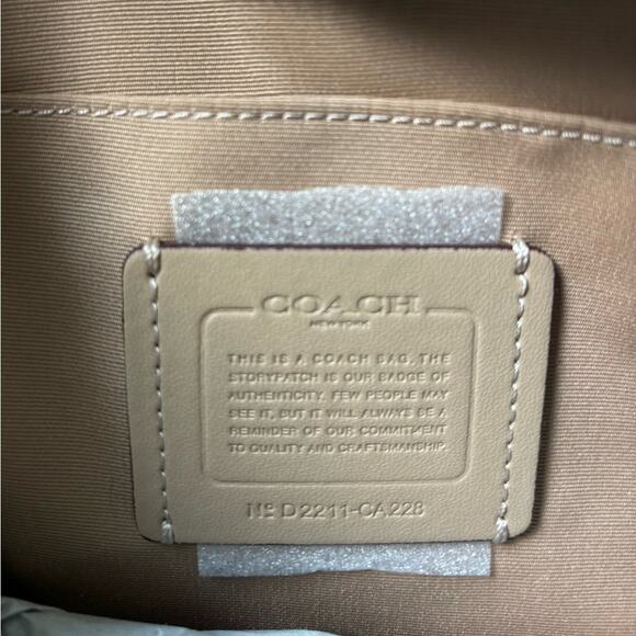 NWT Coach Alice Satchel With Spaced Floral Field/Smooth Leather/Chalk - Picture 10 of 11